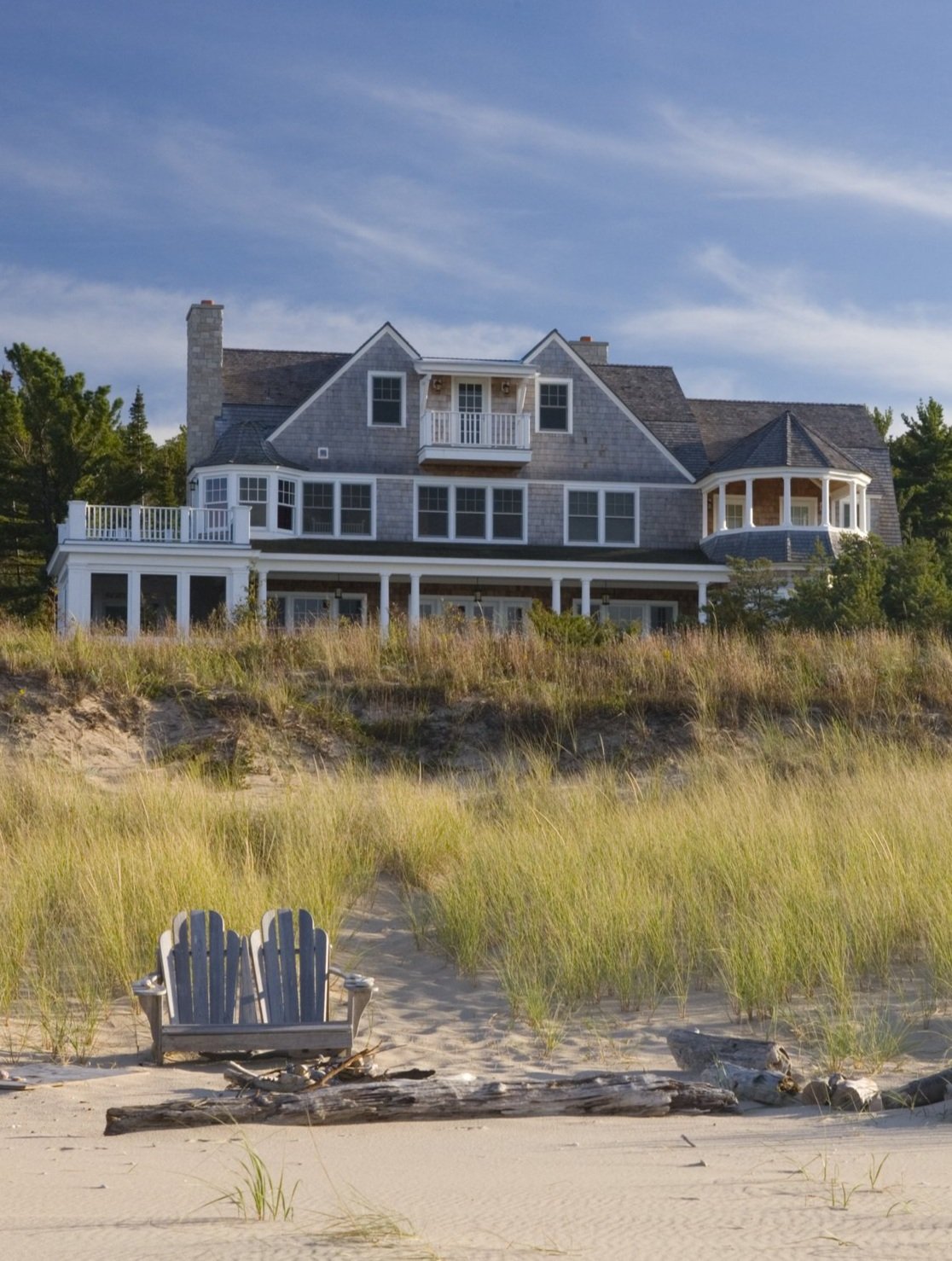 Shingle-Style House Overlooking Lake Michigan