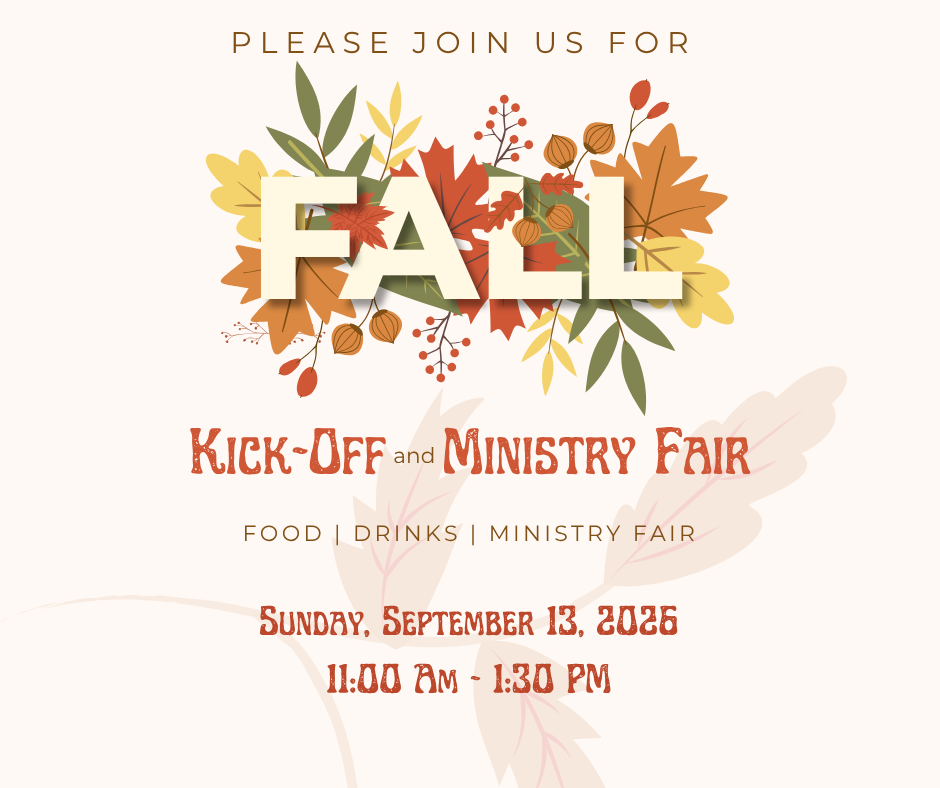 Fall Kick-Off & Ministry Fairr