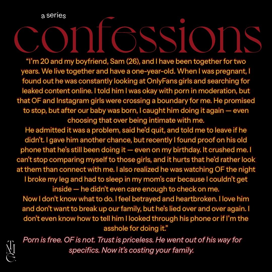 These upcoming set of confessions are ready for your opinions.
 I&rsquo;ll leave some room for discussion: What would you do? #tmgconfessions #advice #reddit #aita