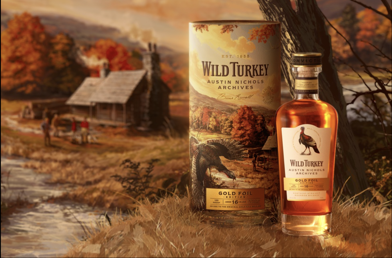 Wild Turkey Unveils the Next Chapter of Its Bourbon Legacy: Wild Turkey Austin Nichols Archives, Gold Foil Edition