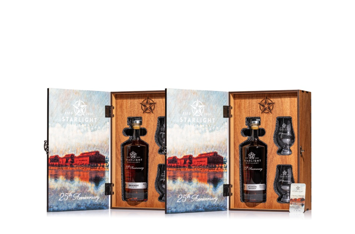 Starlight Distillery Celebrating 25th Anniversary with New Releases of 20-Year Reserve Brandy and 10-Year Reserve Bourbon