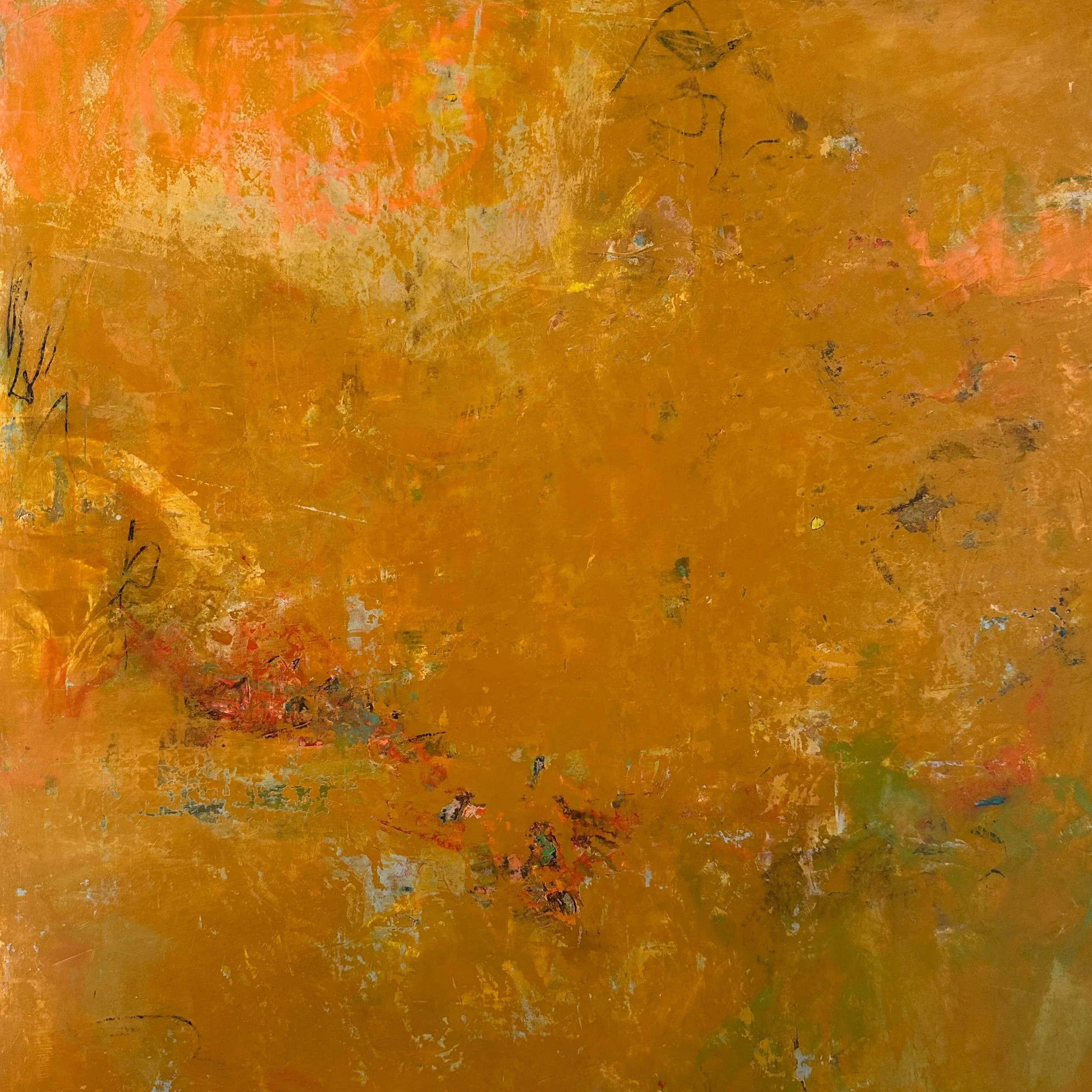 Healing Meditation No. 2
24"x24"
7/8 deep panel 
oil and wax
Unframed $700/ Framed $800
2026