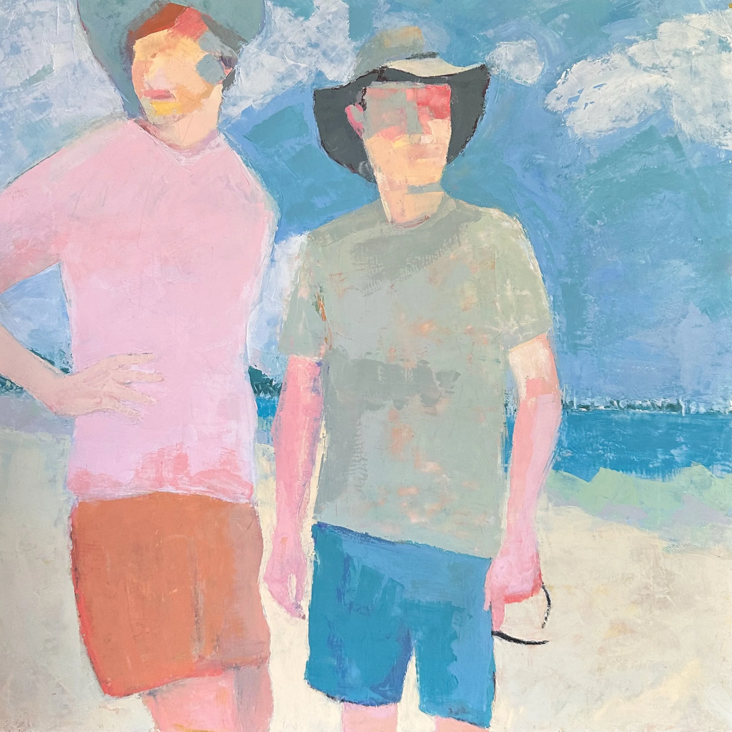 Brother and Sister at the Beach
20" x 20"
1-1/2" depth panel
oil and cold wax
2025
NFS