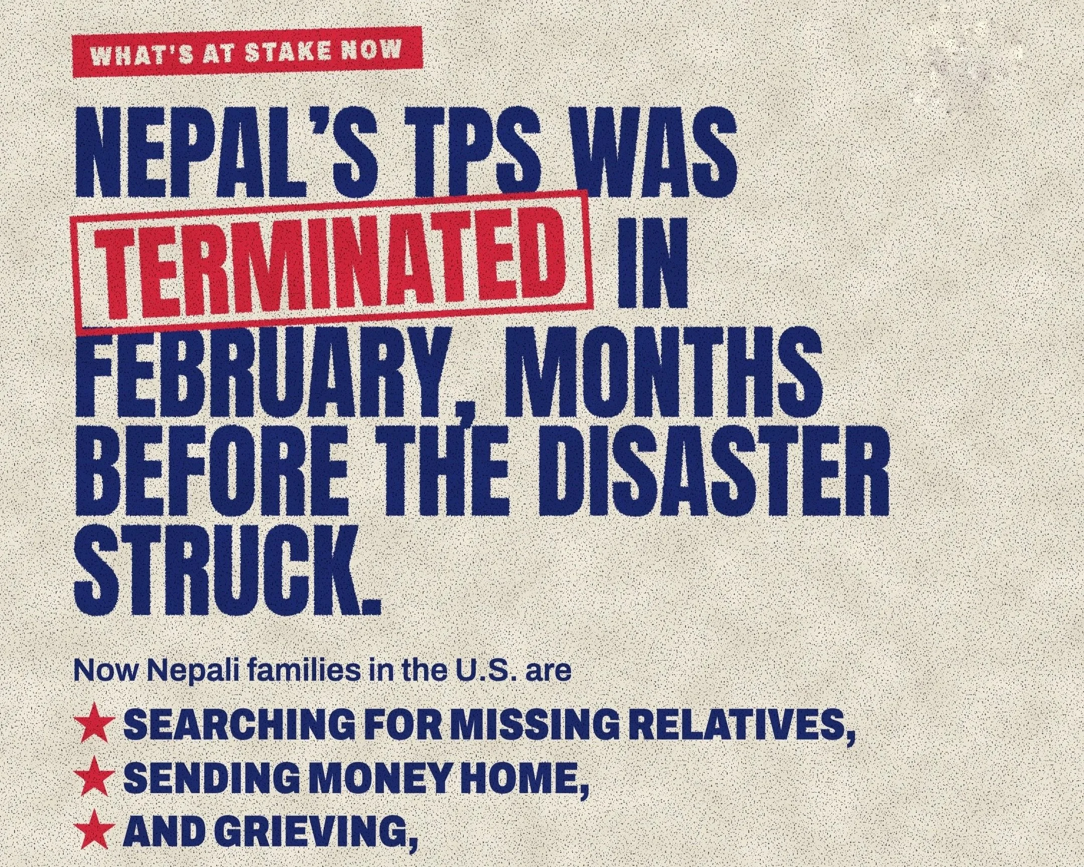 Urge Government of Nepal to Formally Request TPS, backed by 50+ U.S. organizations&nbsp;