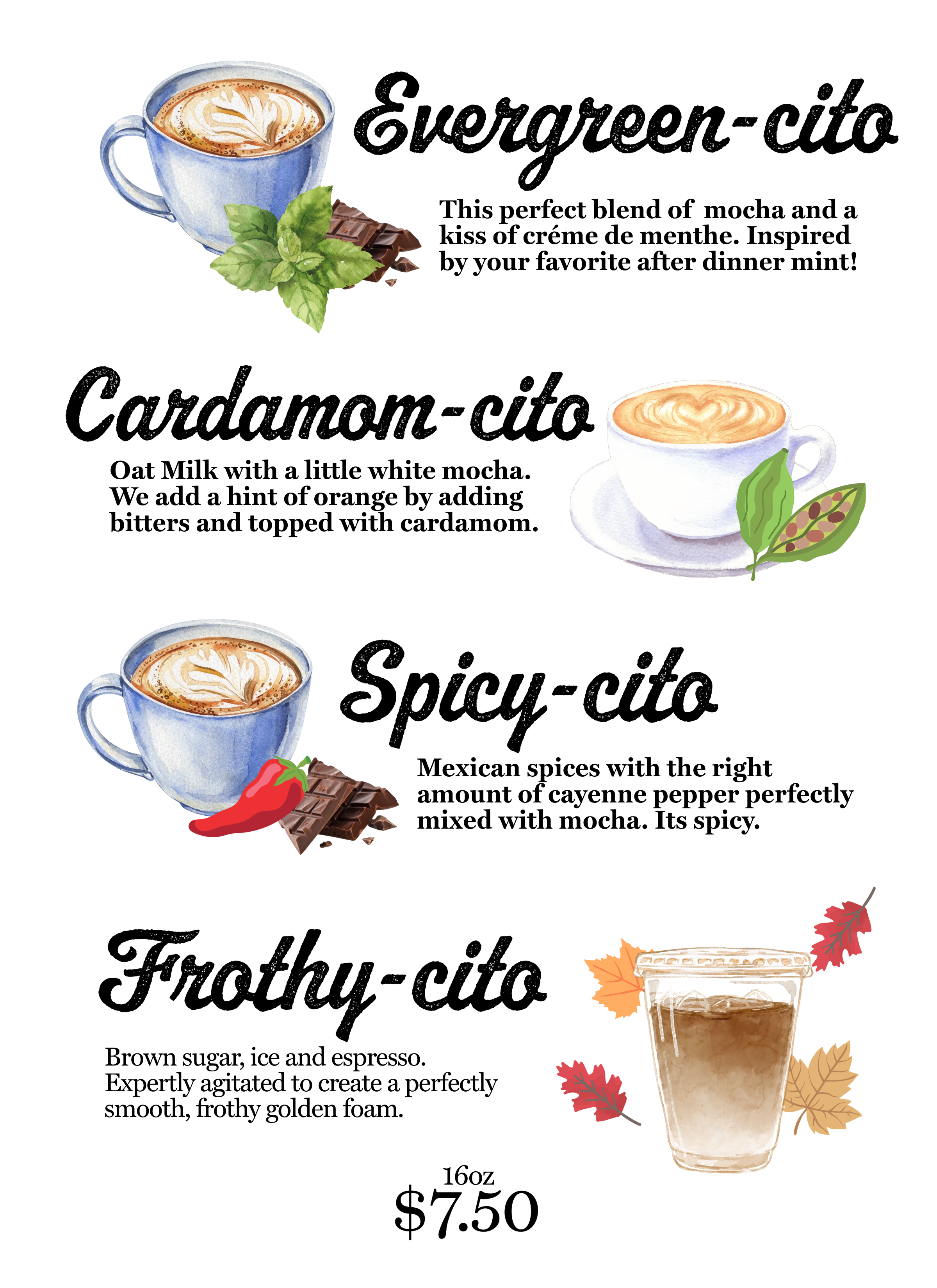 Cito Menu Menu-Cito | Explore & Enjoy Coffee Today — Cafecito Coffee Co