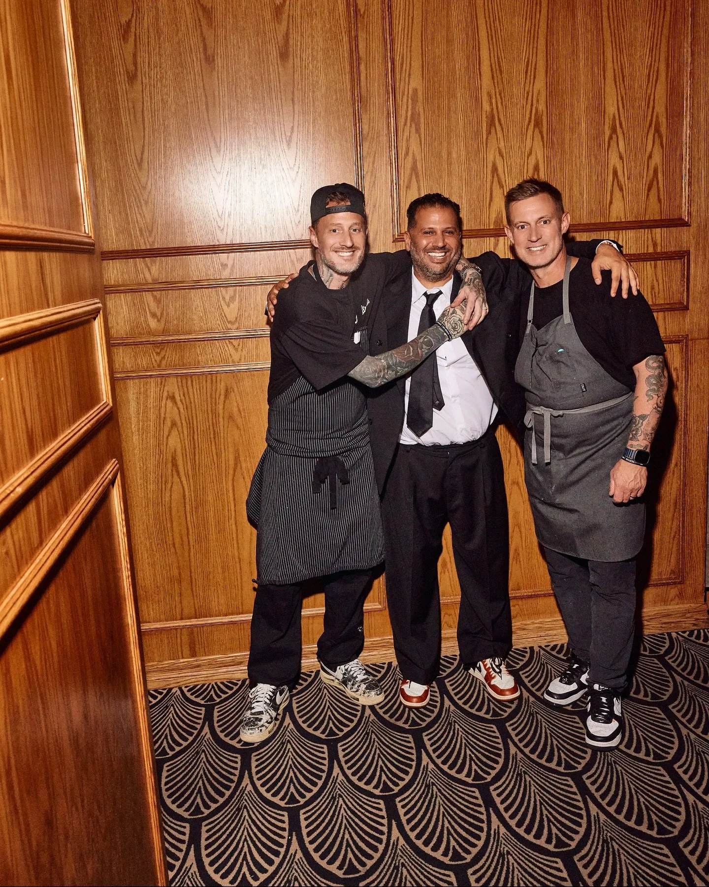 VOLTAGGIO BROS X THE BENJAMIN 🔪

What a night! Michael &amp; Bryan Voltaggio rolled into The Benjamin with an all-star lineup of chef friends, and together they turned the kitchen into a family affair. Every dish that night was a tribute to friendsh