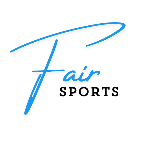 Black background with the words 'Fair' in blue cursive, with a large swooping underline.