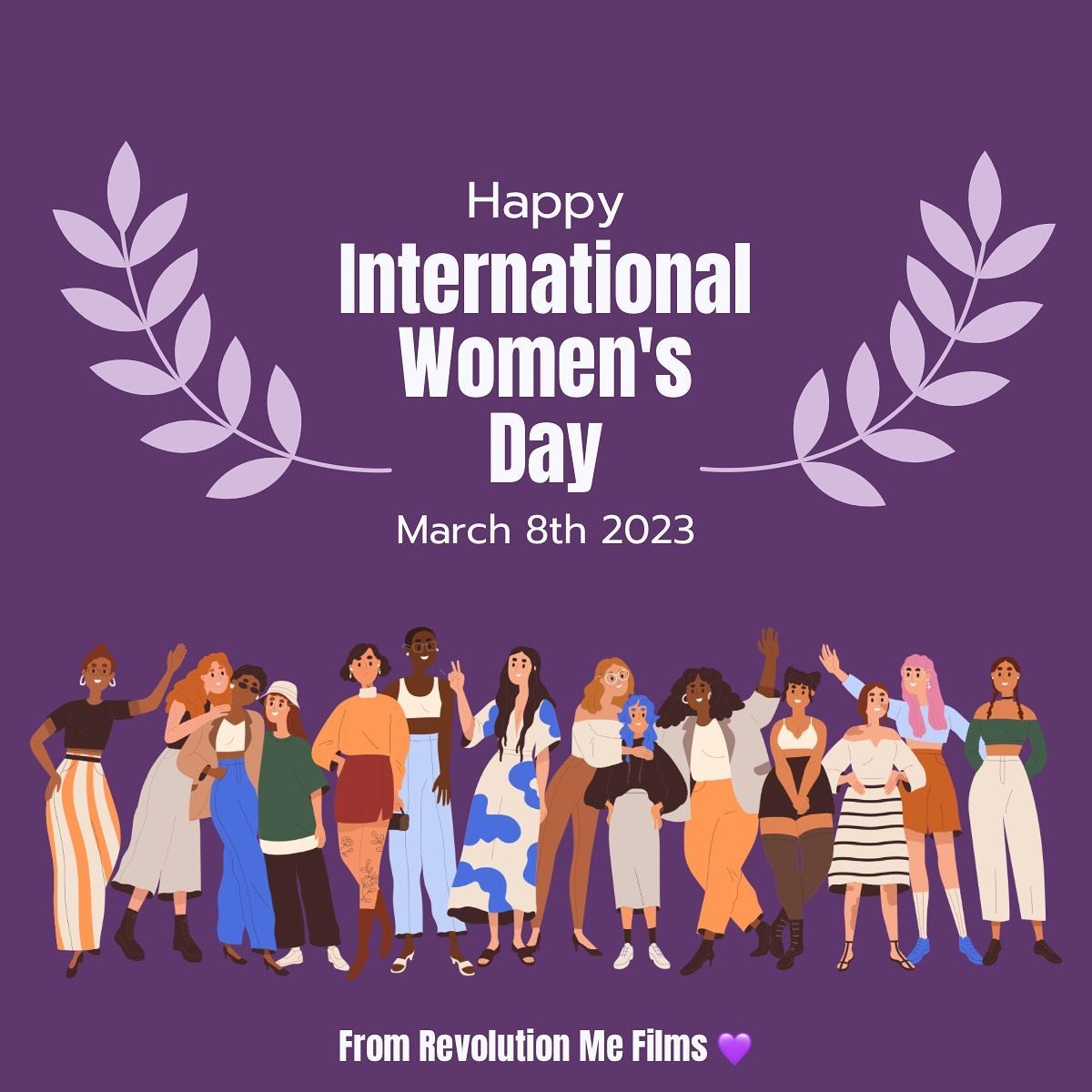 Happy international women&rsquo;s day 💜 

#revolutionmefilms #happywomensday