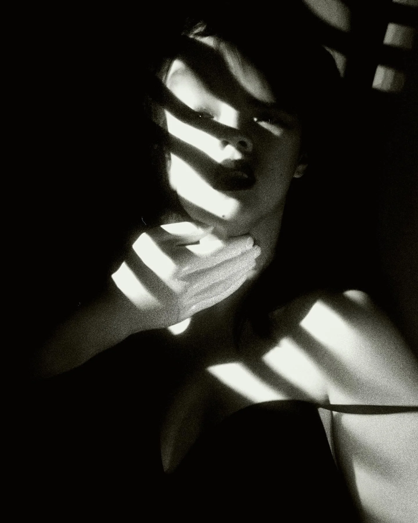 A crack in the window.