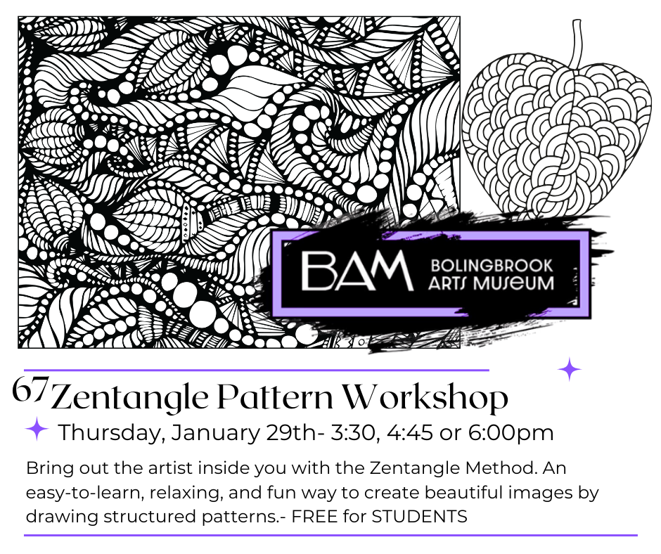 Free Art Class: 67 Zentangle