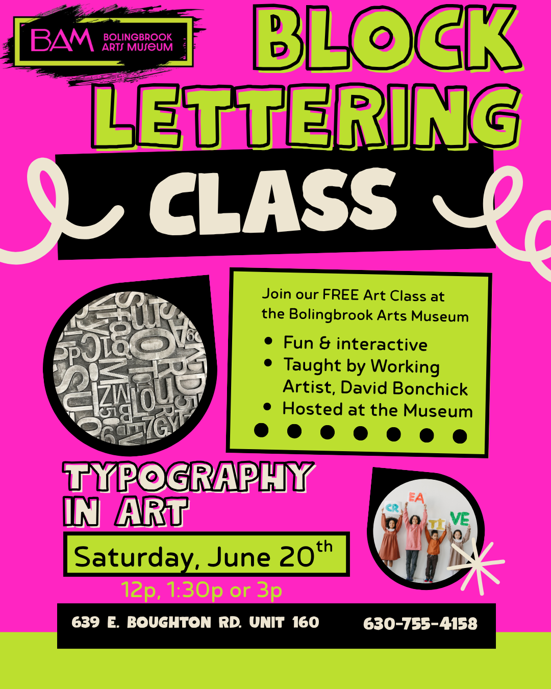 FREE ART CLASS with DAVID BONCHICK