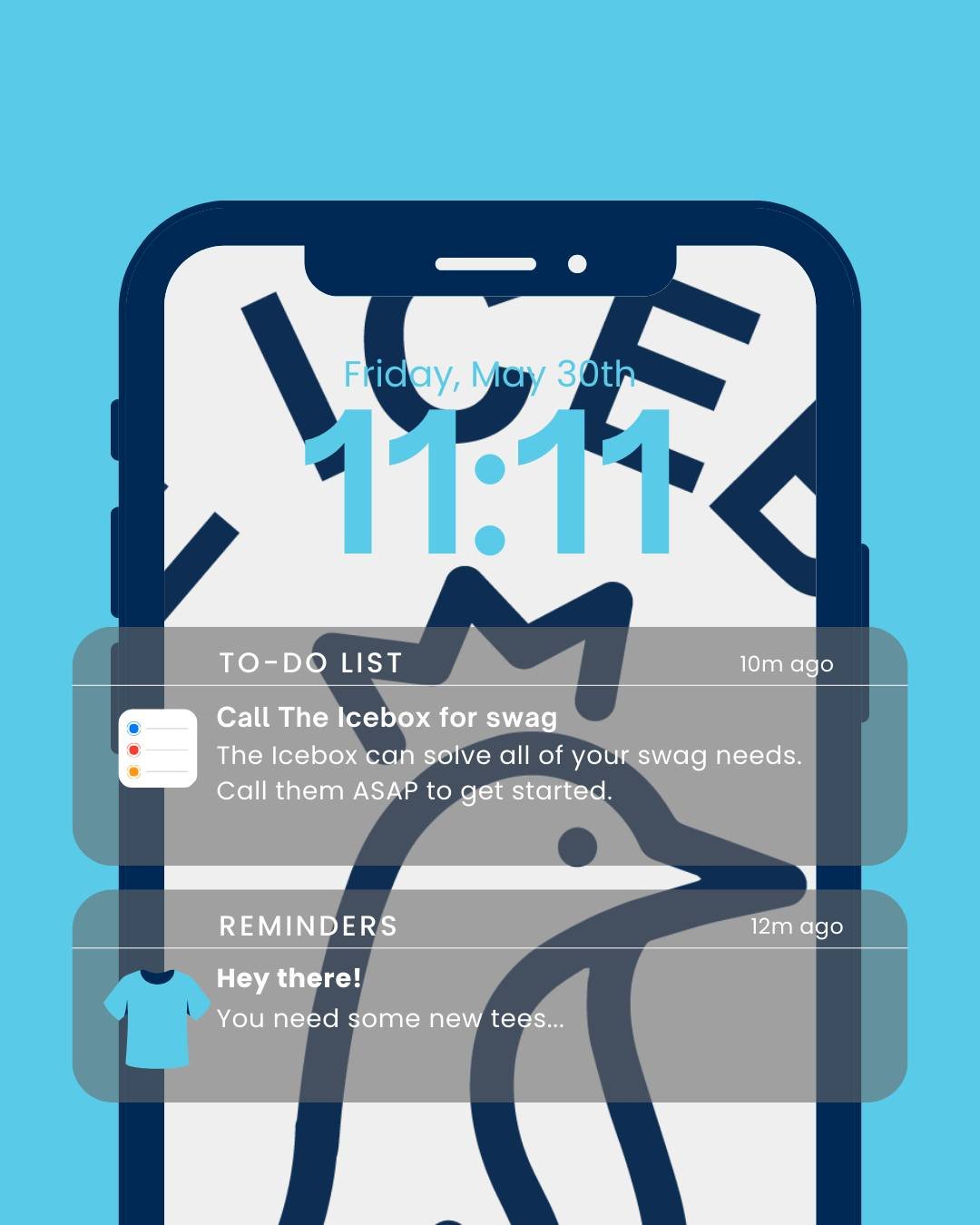 Your phone is trying to tell you something...

Call us today to learn more about how The Icebox can help you this month! Your brand (and phone) will thank you. 

#TheIcebox #promotionalproducts #brandedmerch #swag #summerswag #atl #atlanta