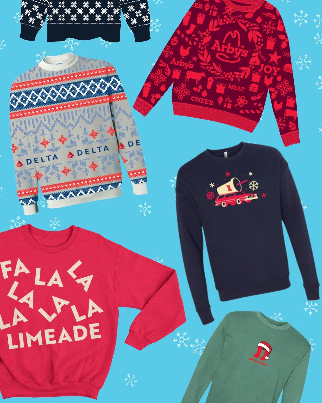 Ugly Christmas Sweater Day but make it branded 🎄✨

Delta, Sonic, Arby&rsquo;s and more bringing the festive chaos we love. Loud patterns, bold logos and sweaters that definitely get noticed.

Proof that ugly sweaters are better when they are custom,