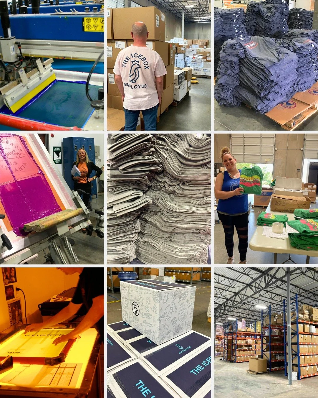 Behind the scenes at Icebox 📦✨
From picking and packing to quality checks and shipping prep, this is where ideas turn into finished merch.

Big shoutout to the team keeping things moving and making sure every order is ready for real life.
#theicebox