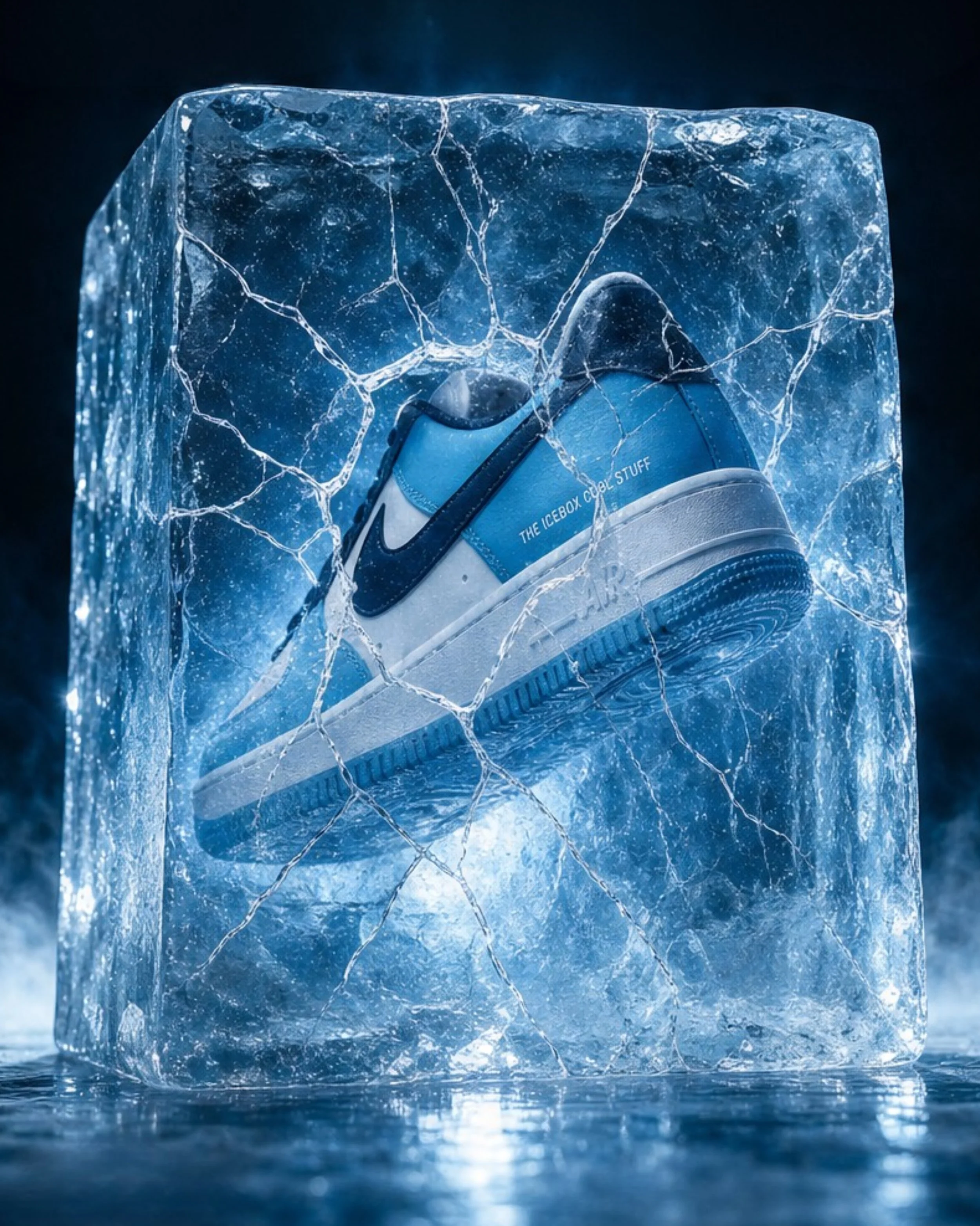 Breaking the ice with custom sneakers 🧊