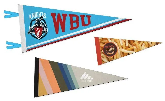 Custom Recycled Felt Pennants