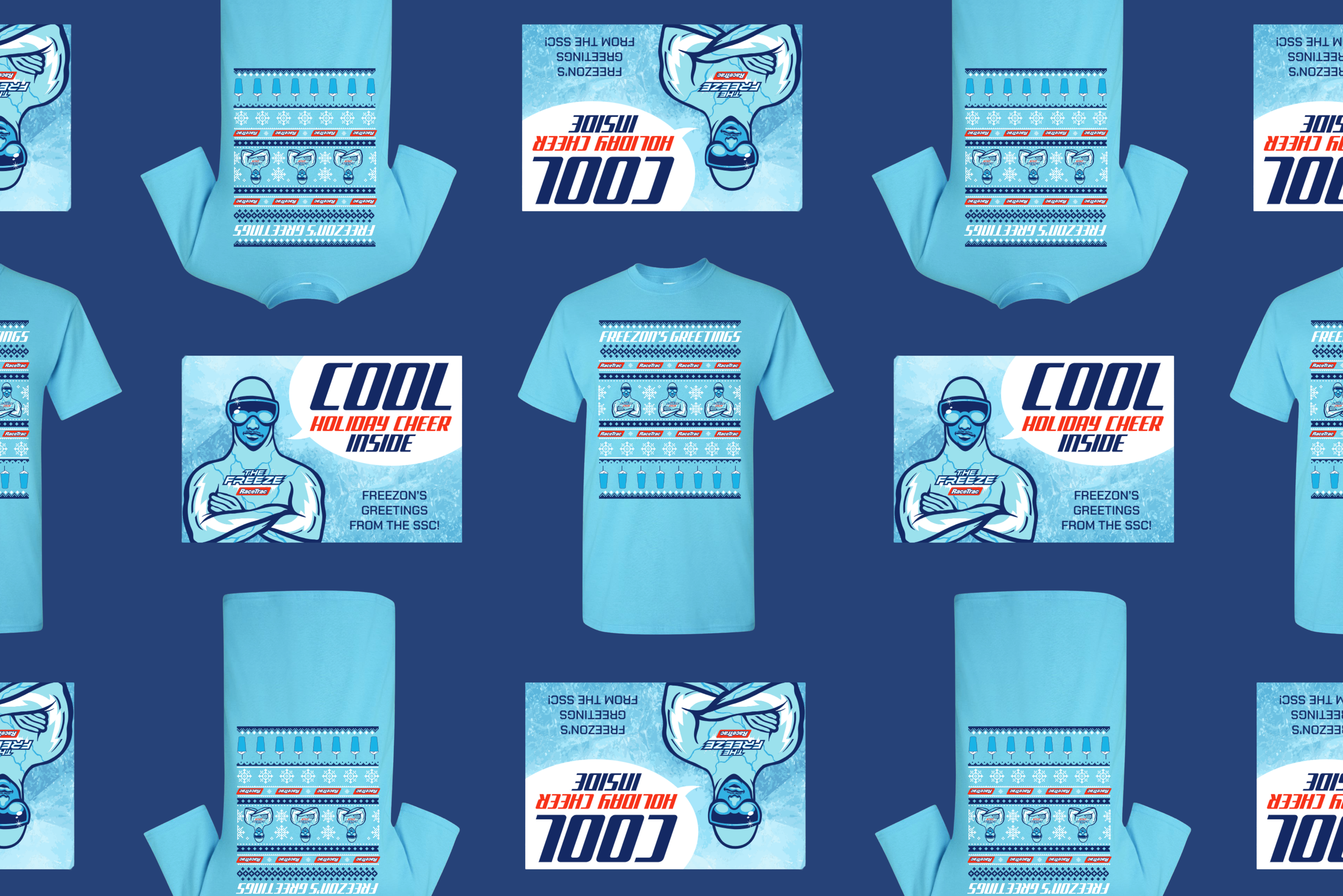 RaceTrac's Mr. Freeze Holiday Tee