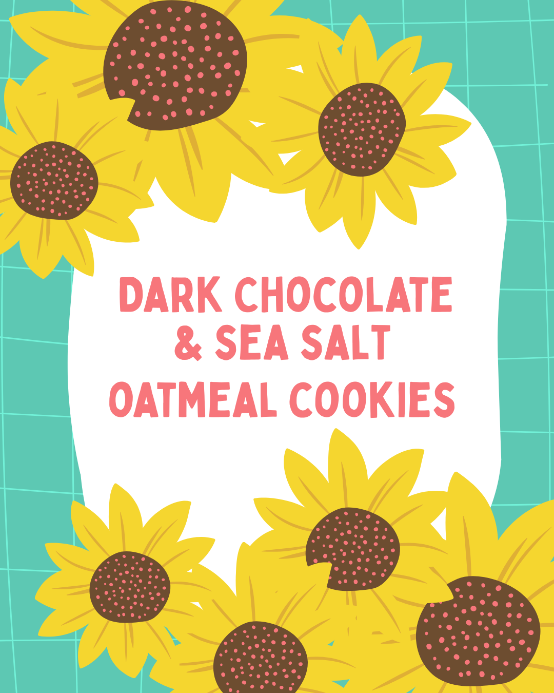 Dark Chocolate & Sea Salt Oatmeal Cookies