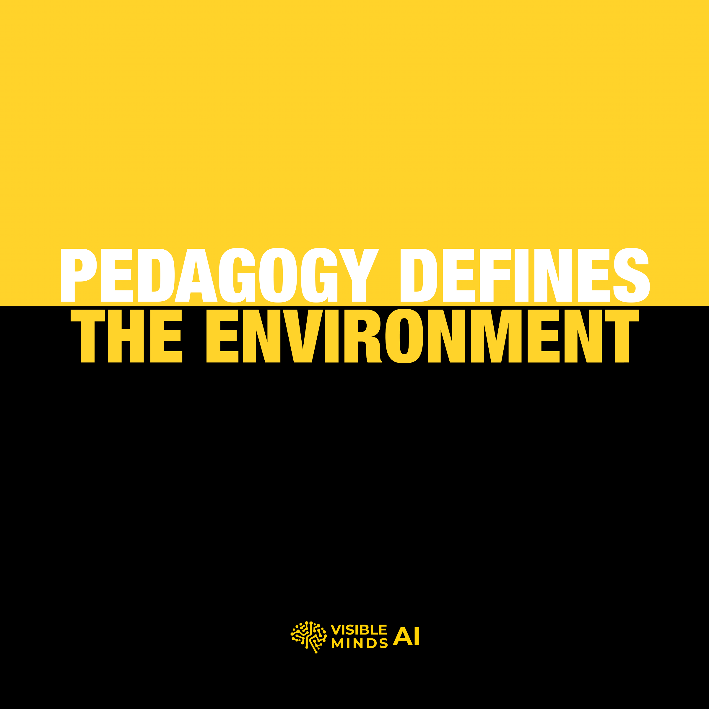 Pedagogy Defines the Environment