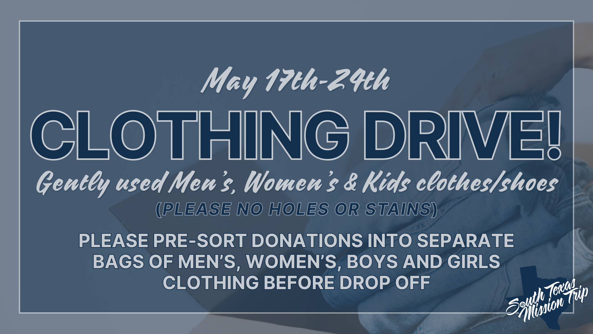 STMT CLOTHING DRIVE