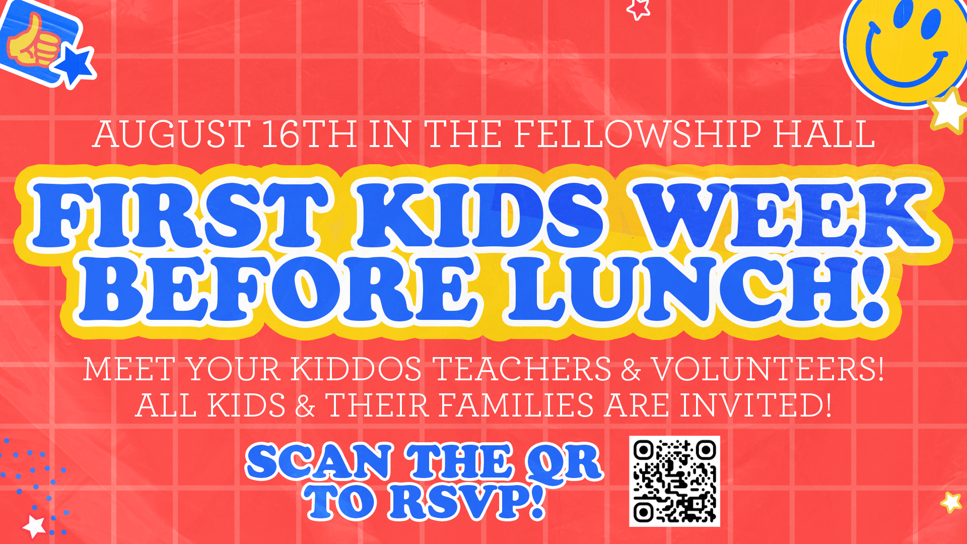 FIRST KIDS WEEK BEFORE LUNCH