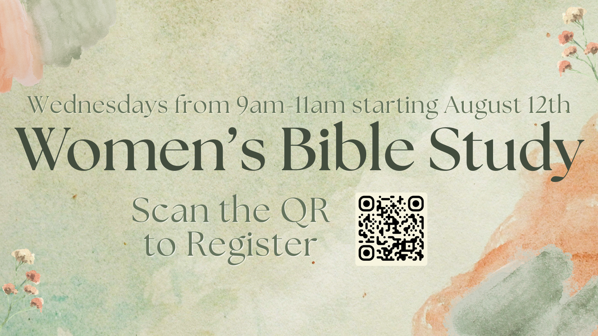 WOMEN'S MORNING BIBLE STUDY FALL 2026
