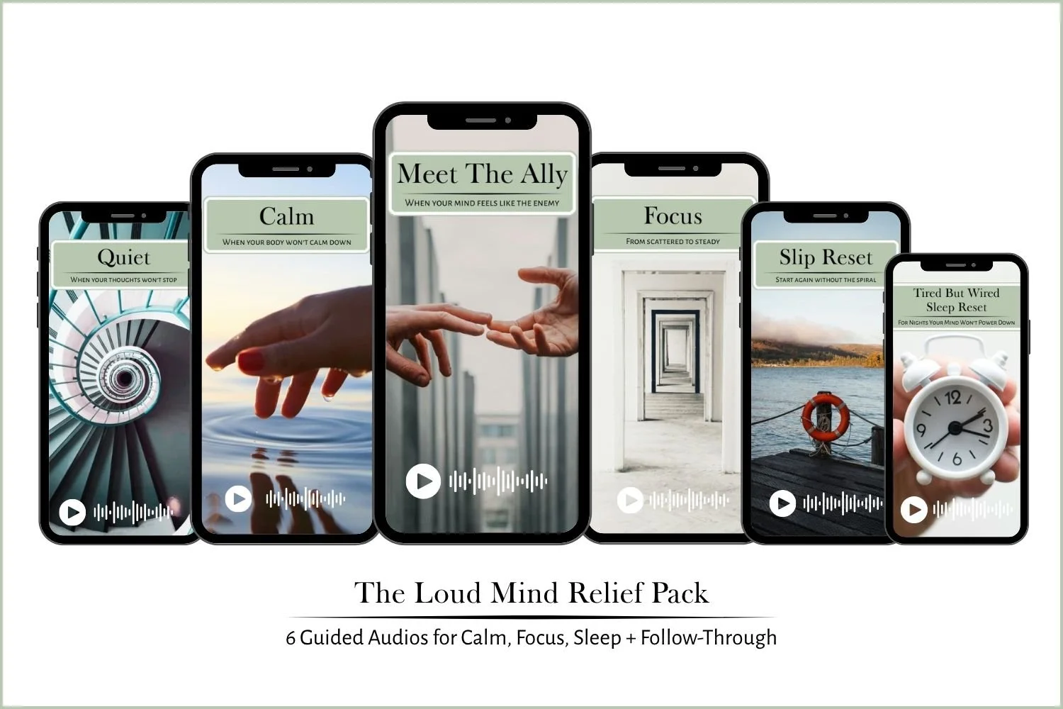 The Loud Mind Relief Pack Audio Mockup