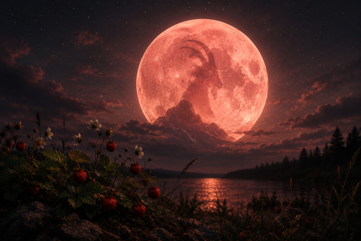 Moon Medicine for the Strawberry Moon: Capricorn Grounding for Mid-Summer Harvest