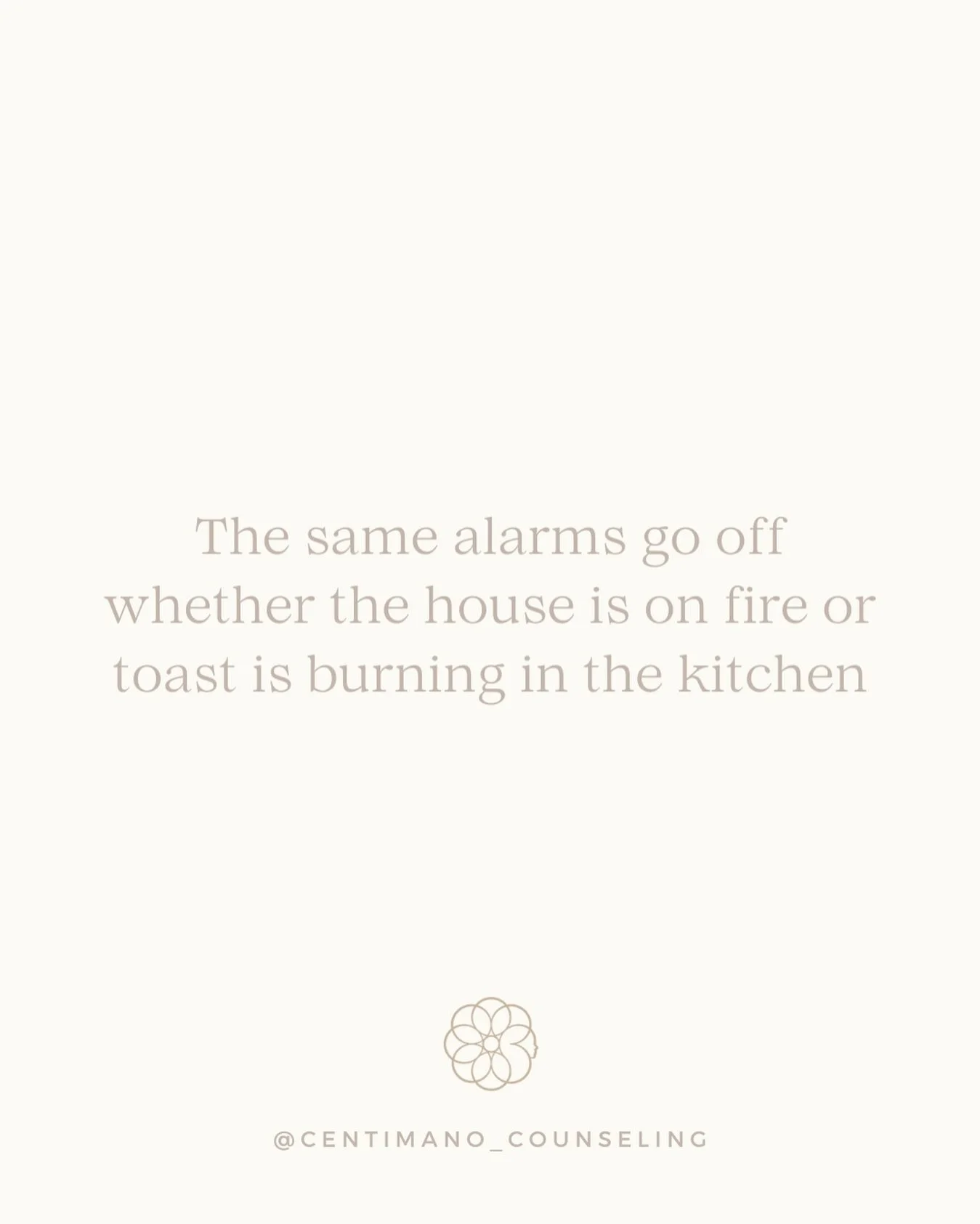 Our brain has a fascinating way of protecting us when we are presented with threat or harm (thank you ancestors), we may be able to hear the alarms as an alert to be prepared and proactive.
HERE IS THE PROBLEM&hellip;as parents we see many things as 