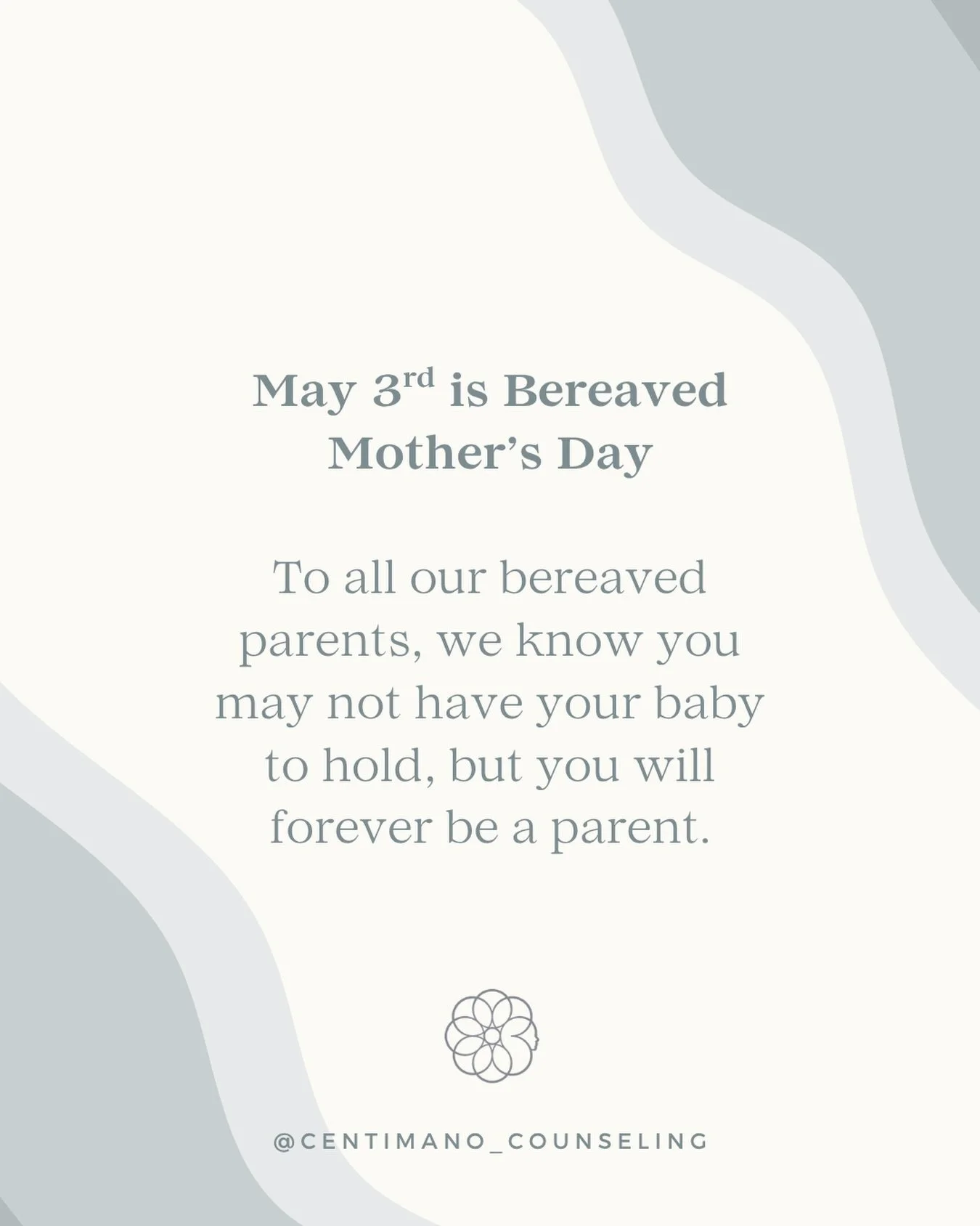 May is here with all its celebrations, and all the celebrations of motherhood. Anyone who has lost a child gets lost in the shuffle. It&rsquo;s a quiet and isolating grief that leaves you unseen. Please know that Centimano Counseling sees you.

As yo