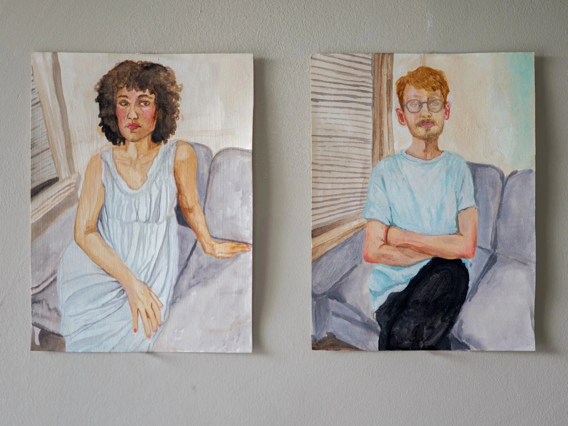 New Couch Diptych, 2024