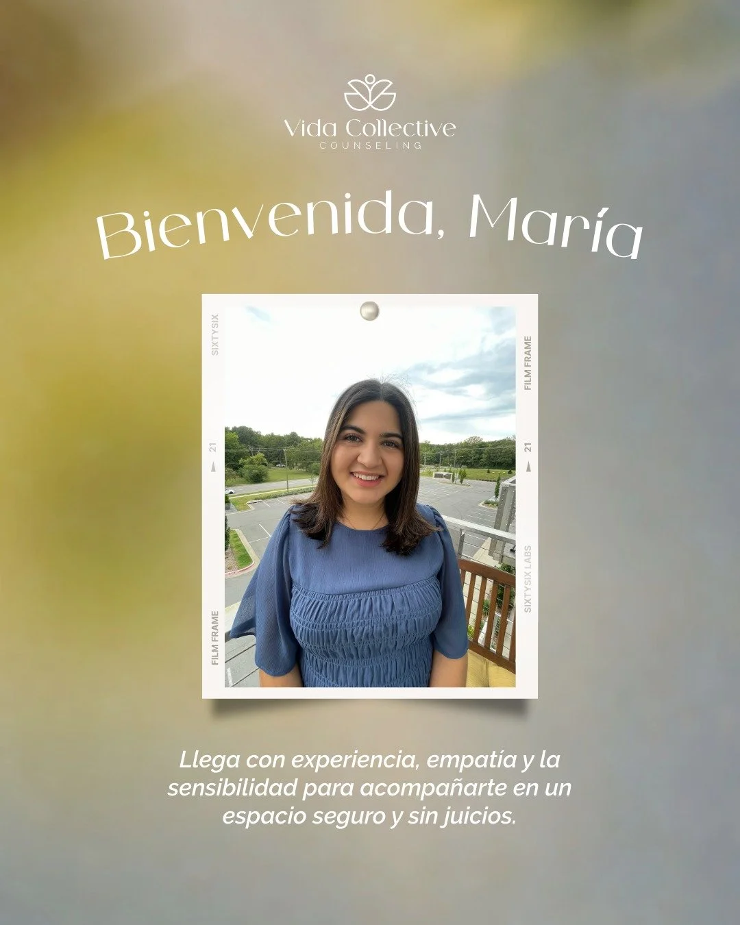 ✨ Bienvenida, Mar&iacute;a ✨
Nos llena de alegr&iacute;a presentarles a nuestra nueva especialista en salud mental que cree en el poder de escuchar y acompa&ntilde;ar cada historia.

💛Su enfoque integra herramientas de bienestar emocional y t&eacute