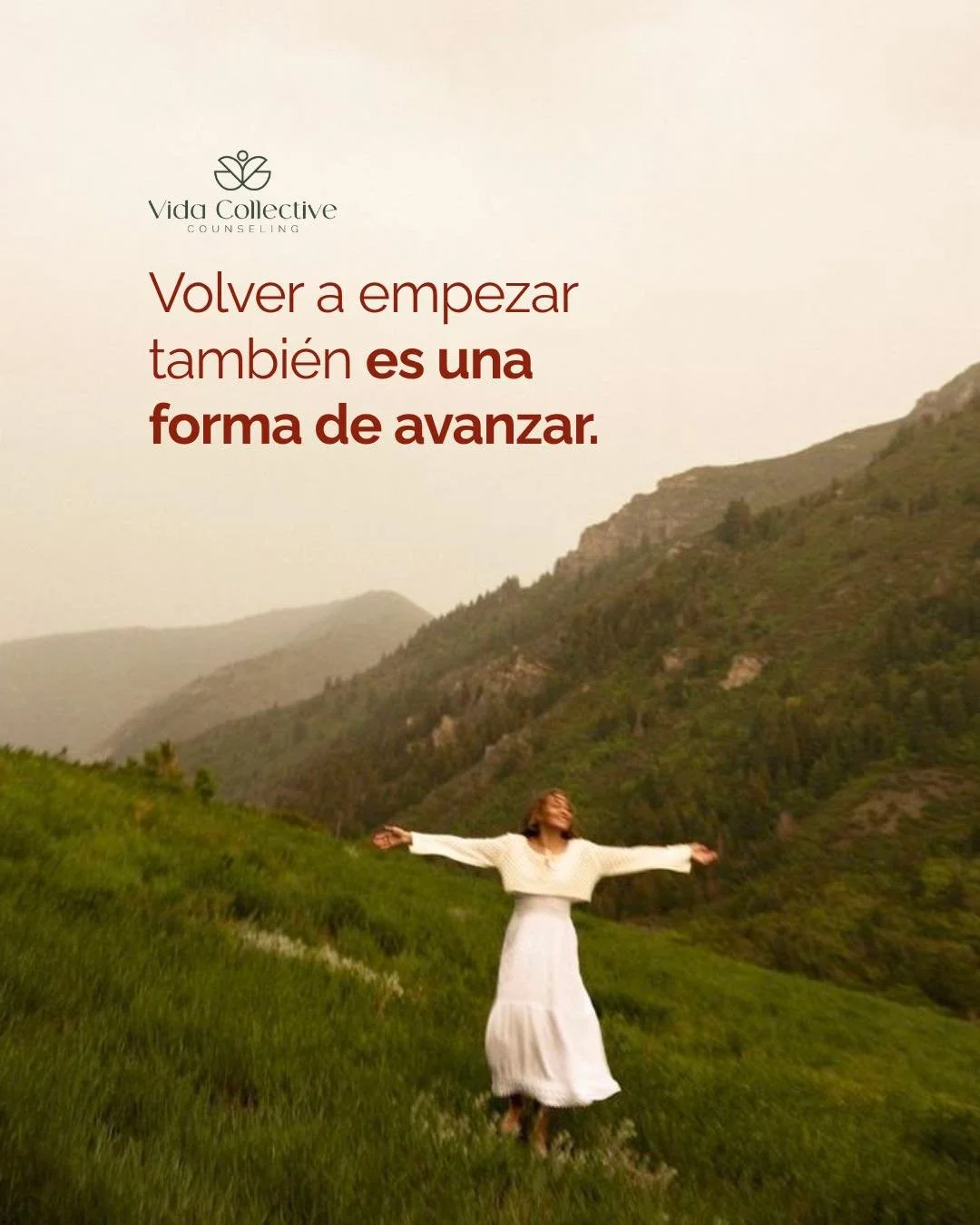 A veces, avanzar tambi&eacute;n significa volver a empezar.�Soltar no siempre es perder; a veces es la forma m&aacute;s amorosa de cuidarte. 🌿�En Vida Collective te acompa&ntilde;amos a transitar esos cambios con calma, empat&iacute;a y presencia.

