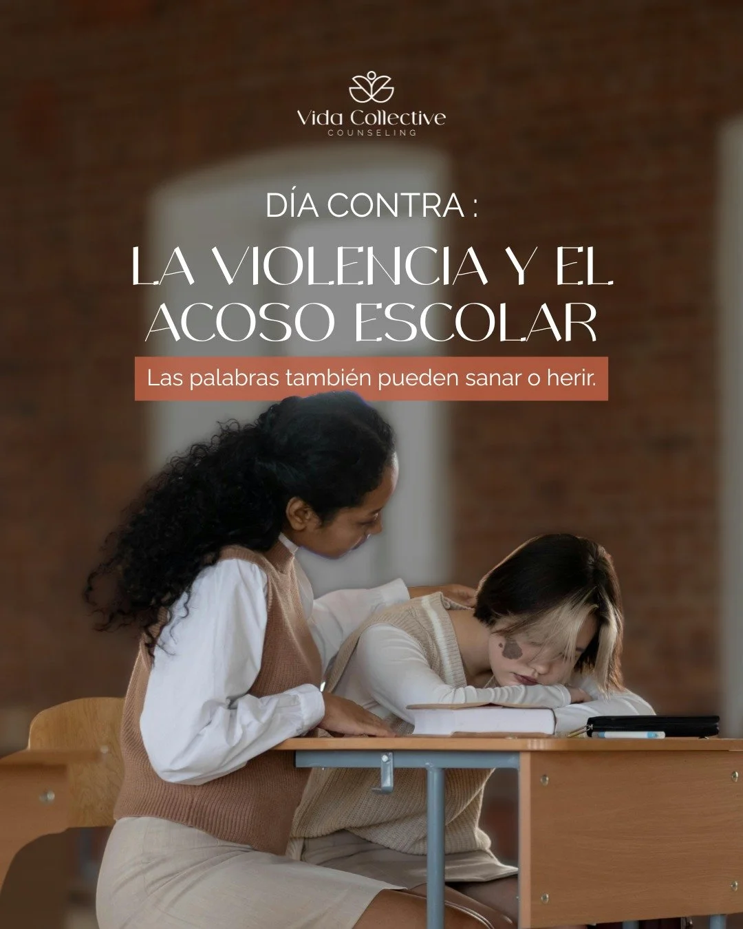 Cada palabra puede dejar huella &mdash; o abrir camino.
Hoy, en el D&iacute;a contra la Violencia y el Acoso Escolar, recordamos que las palabras tambi&eacute;n pueden sanar o herir.

Que este sea un recordatorio de hablar con respeto, escuchar con p