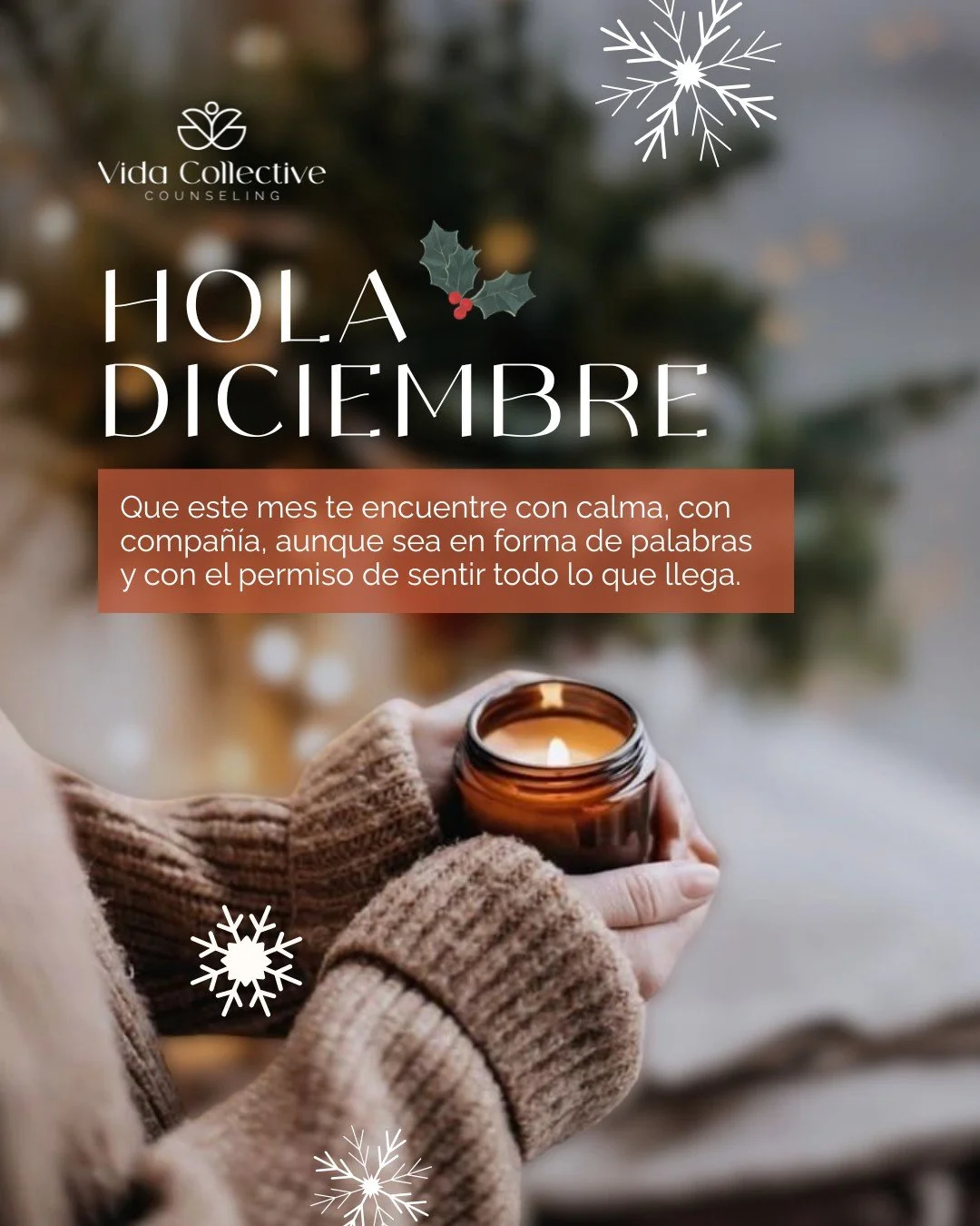 Diciembre trae esa mezcla curiosa de nostalgia, gratitud y esperanza.�Esta temporada no exige perfecci&oacute;n, solo presencia.

Que este cierre te regale peque&ntilde;os respiros, personas que suman y d&iacute;as que te recuerden que sigues avanzan