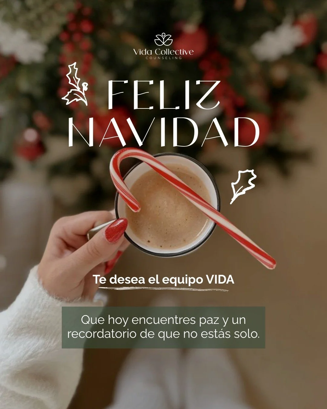 Recuerda que la Navidad tambi&eacute;n es un descanso, un respiro, un abrazo a lo que fue y un espacio para lo que viene.�
Perm&iacute;tete vivirla a tu ritmo, sin exigencias, honrando lo que sientes hoy. 🤍✨

📲 https://wa.me/message/OI45KYTO6IAIG1
