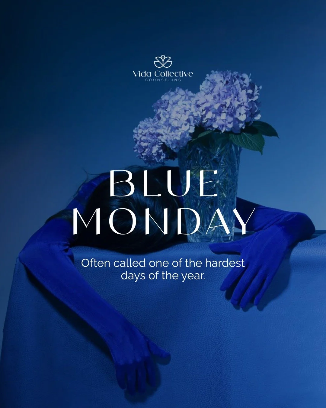 💙Blue Monday can be a reminder &mdash; not that something is wrong with you, but that slowing down and checking in with yourself matters too.�There&rsquo;s no rush to feel better or have it all figured out. Support is part of the process.�

✨ Book y