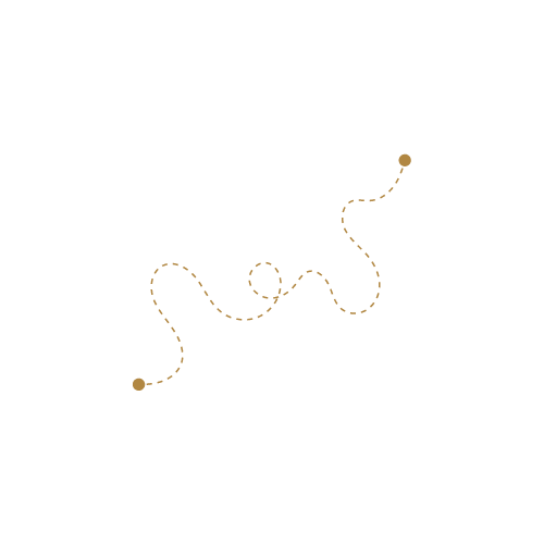 Illustration of a scattered constellation with a dashed line connecting stars in a random pattern.