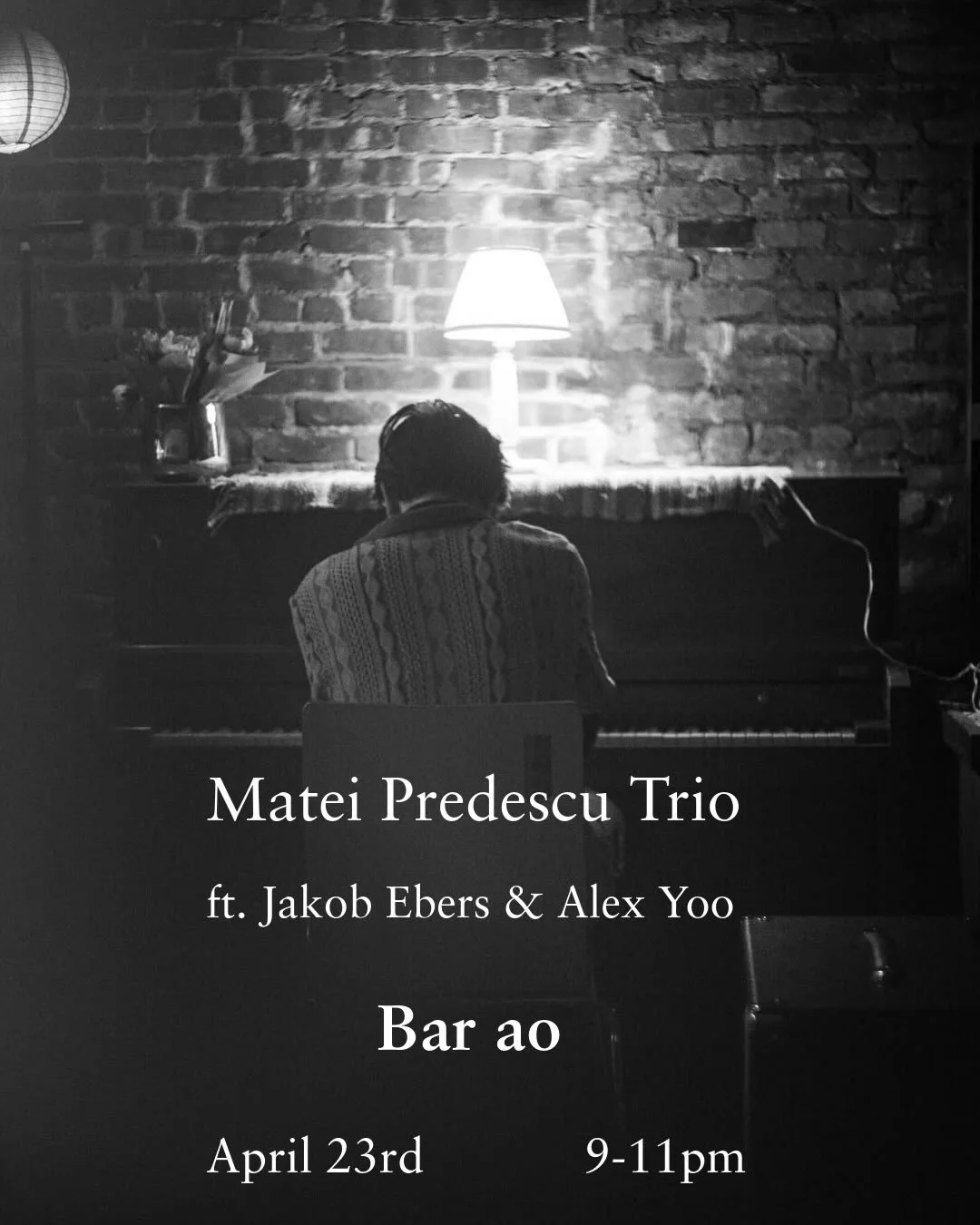 playing trio with these beautiful souls next Thursday at @bar.ao.nyc in midtown. come have a drink and sit in on a tune. going up for my late teacher Dan Wall for this one and all subsequent gigs from here on out. More on Uncle Dan in a longer post c