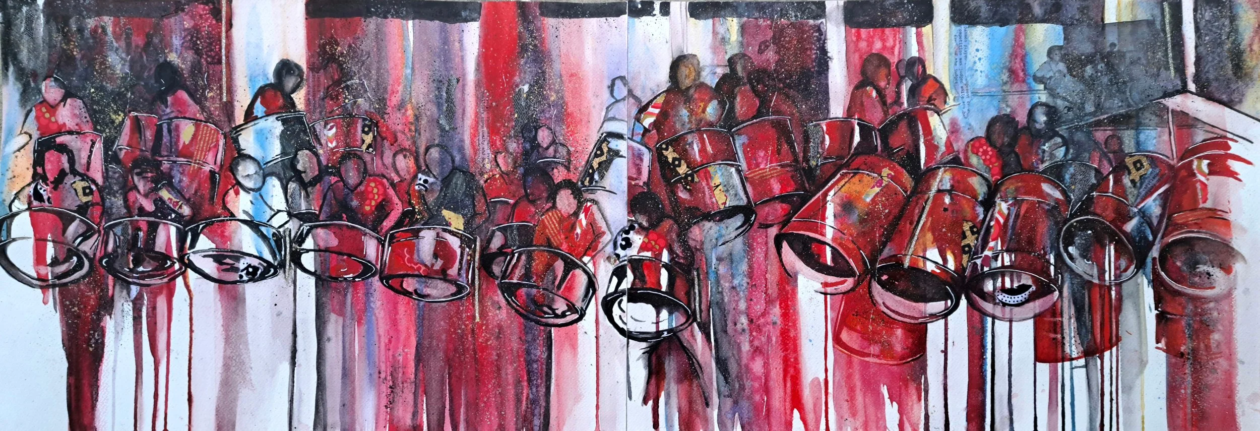 Pan Innovations diptych 14" x 40", 2026.
price available on request