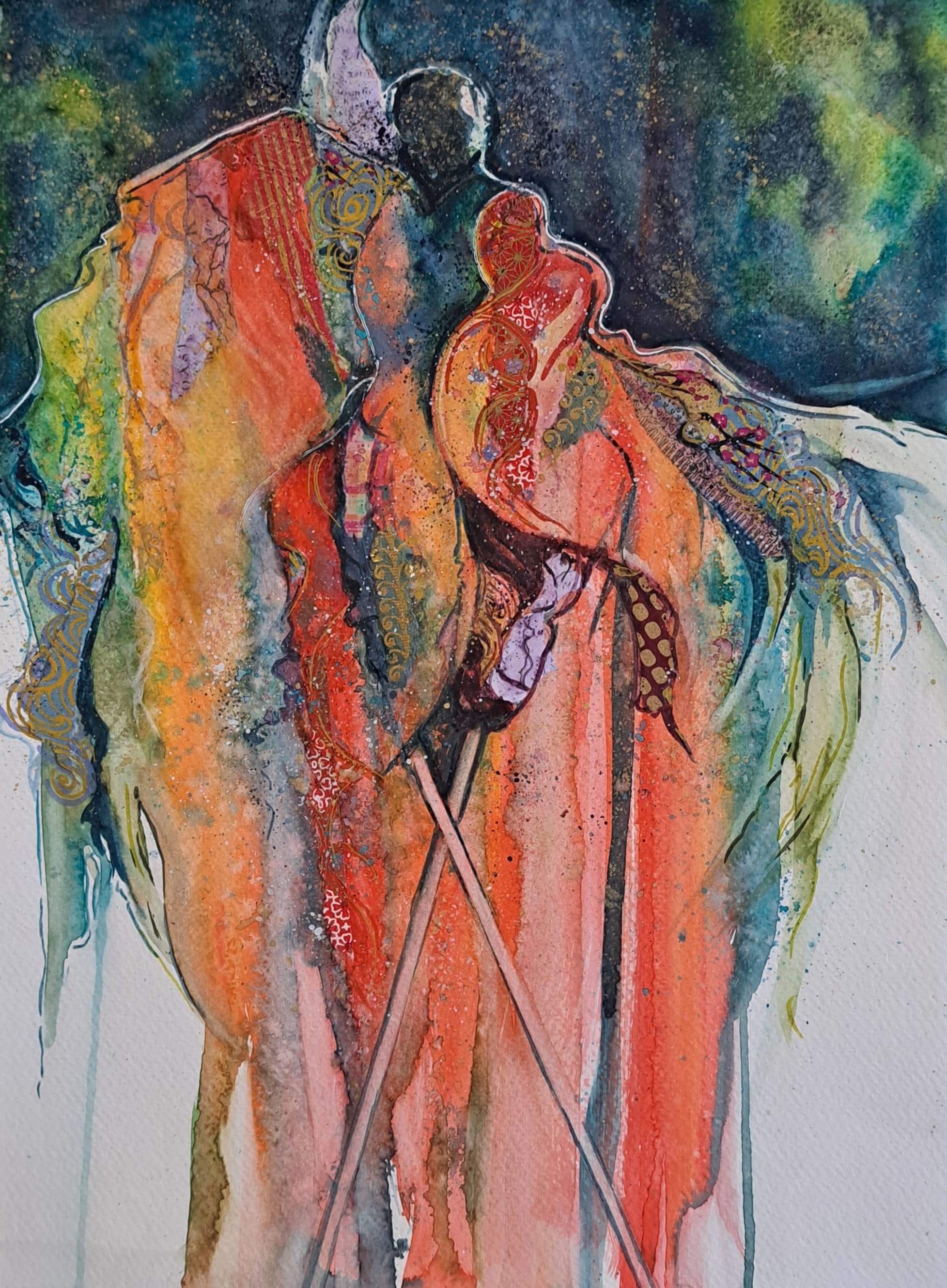 Protector (Moko),  2025.
11" x 15". (28cm x 38cm) .                                                    
SOLD