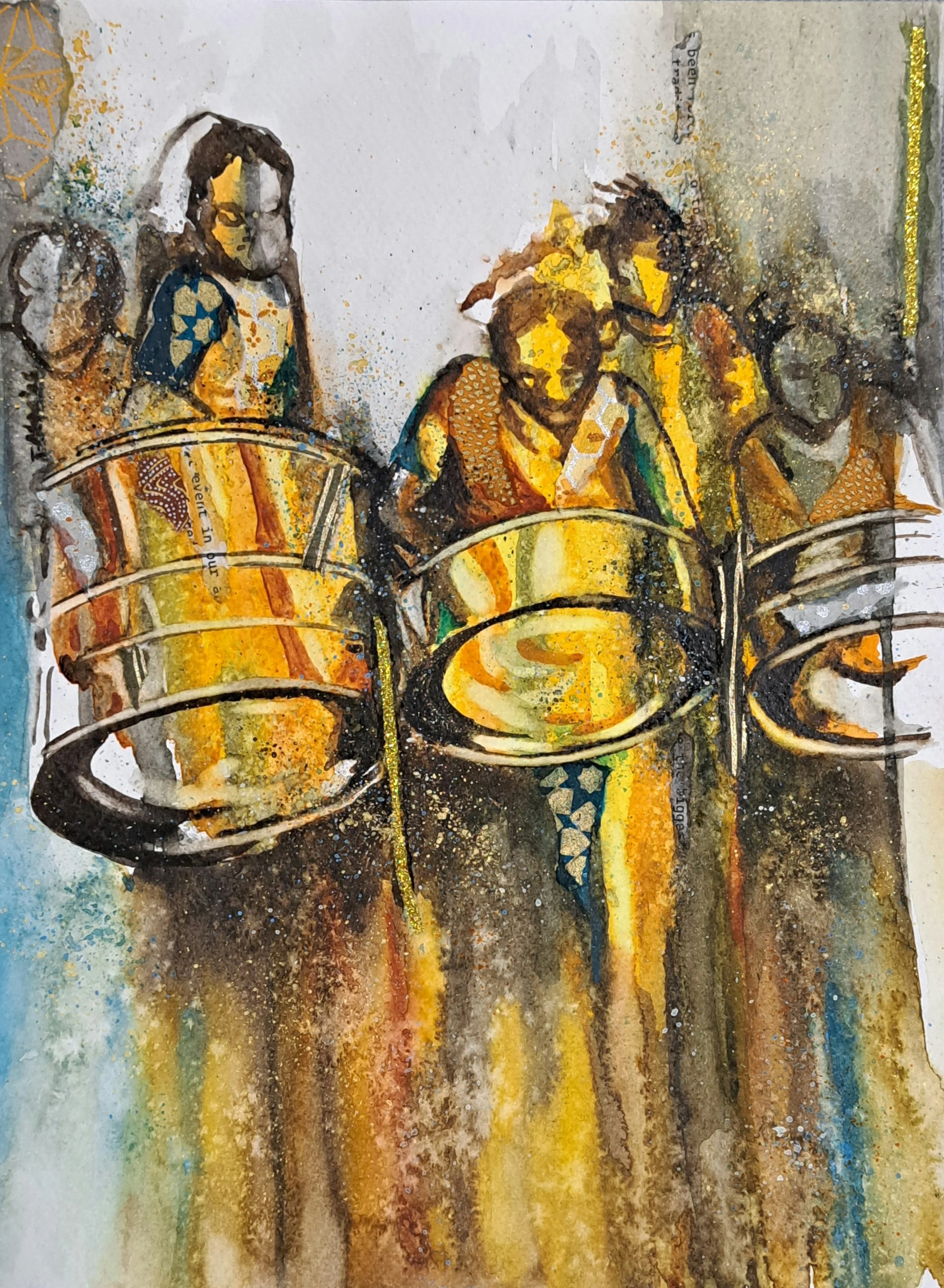 Pan fragments 2026, 9x12"
Watercolour and collage
Price available on request
