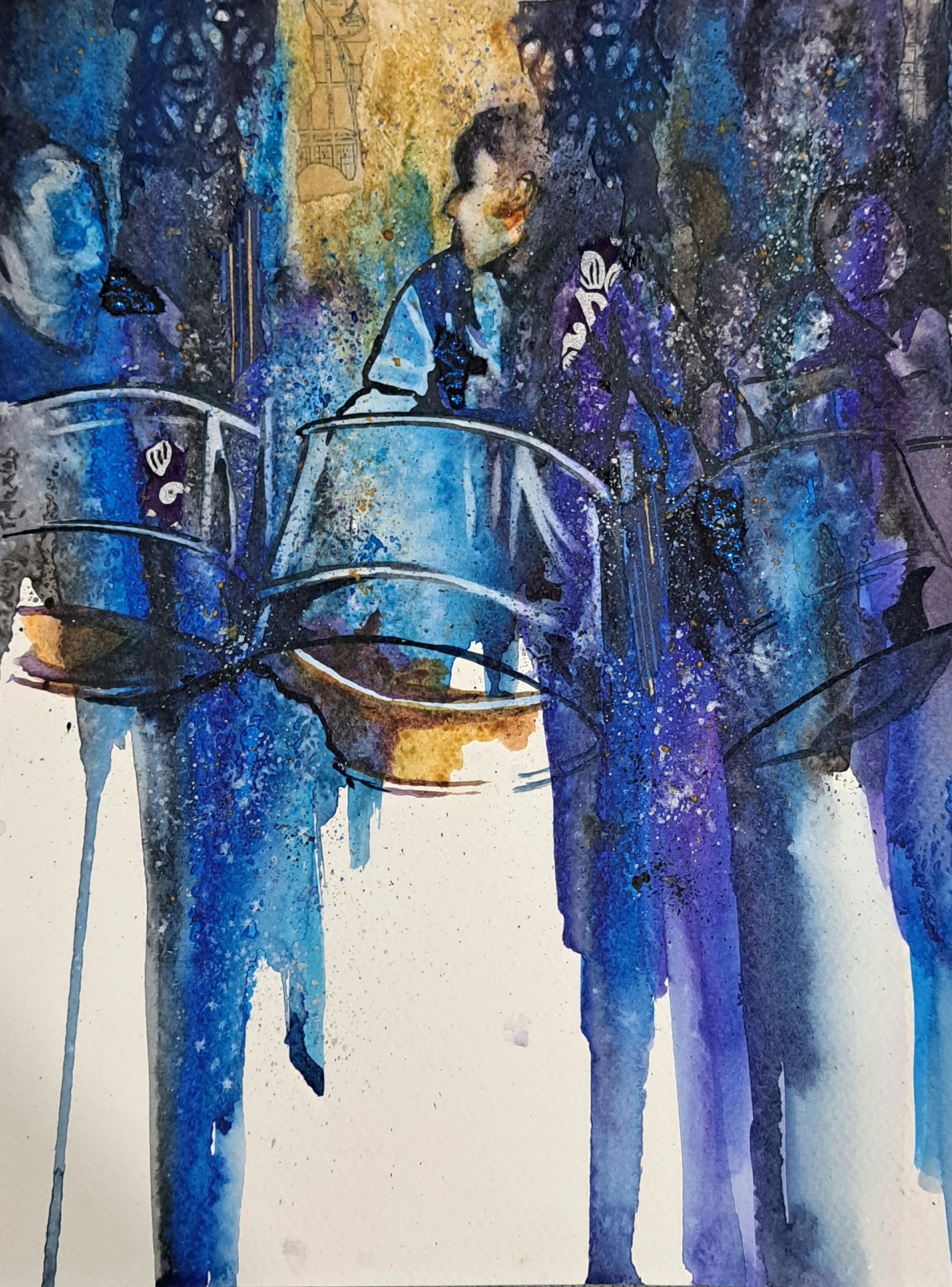 Pan fragments 2026, 9x12"
Watercolour and collage
Price available on request