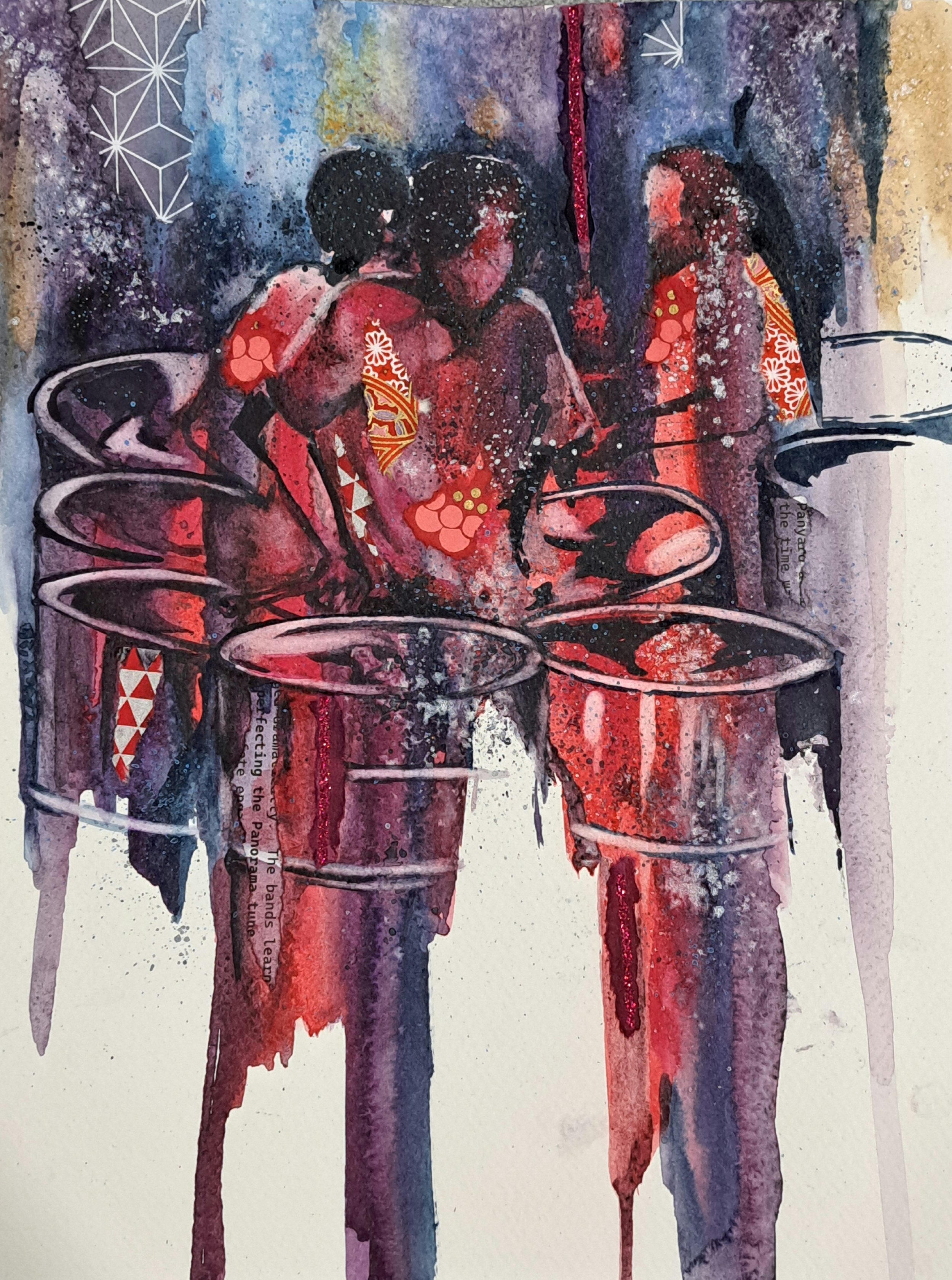 Pan fragments 2026, 9x12"
Watercolour and collage
Price available on request
