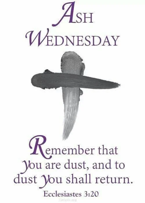Ash Wednesday Imposition of Ashes