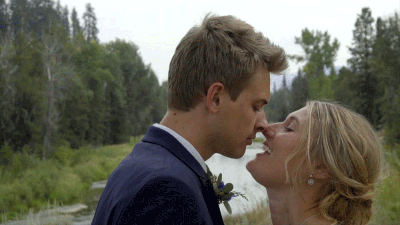 Wedding Kiss McCall Idaho.gif