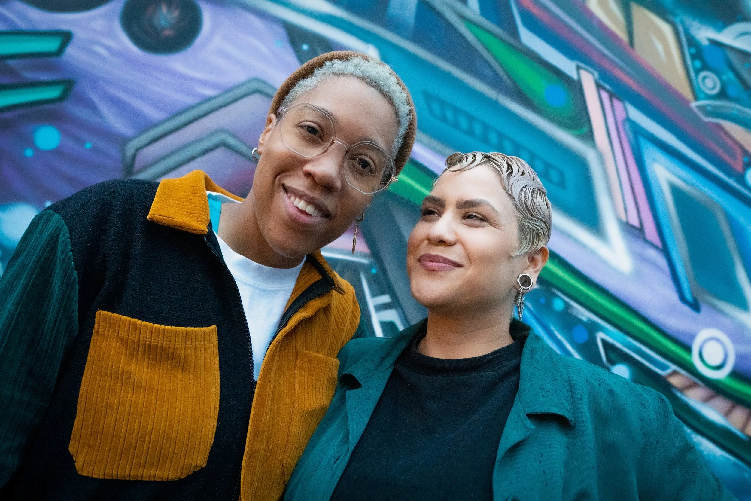 Portrait Seattle Graffiti Alleyway Streetwear Couple Loving.jpg