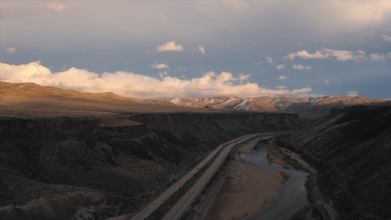 East Boise Canyon Sunset Highway Lucky Peak Canyon.gif