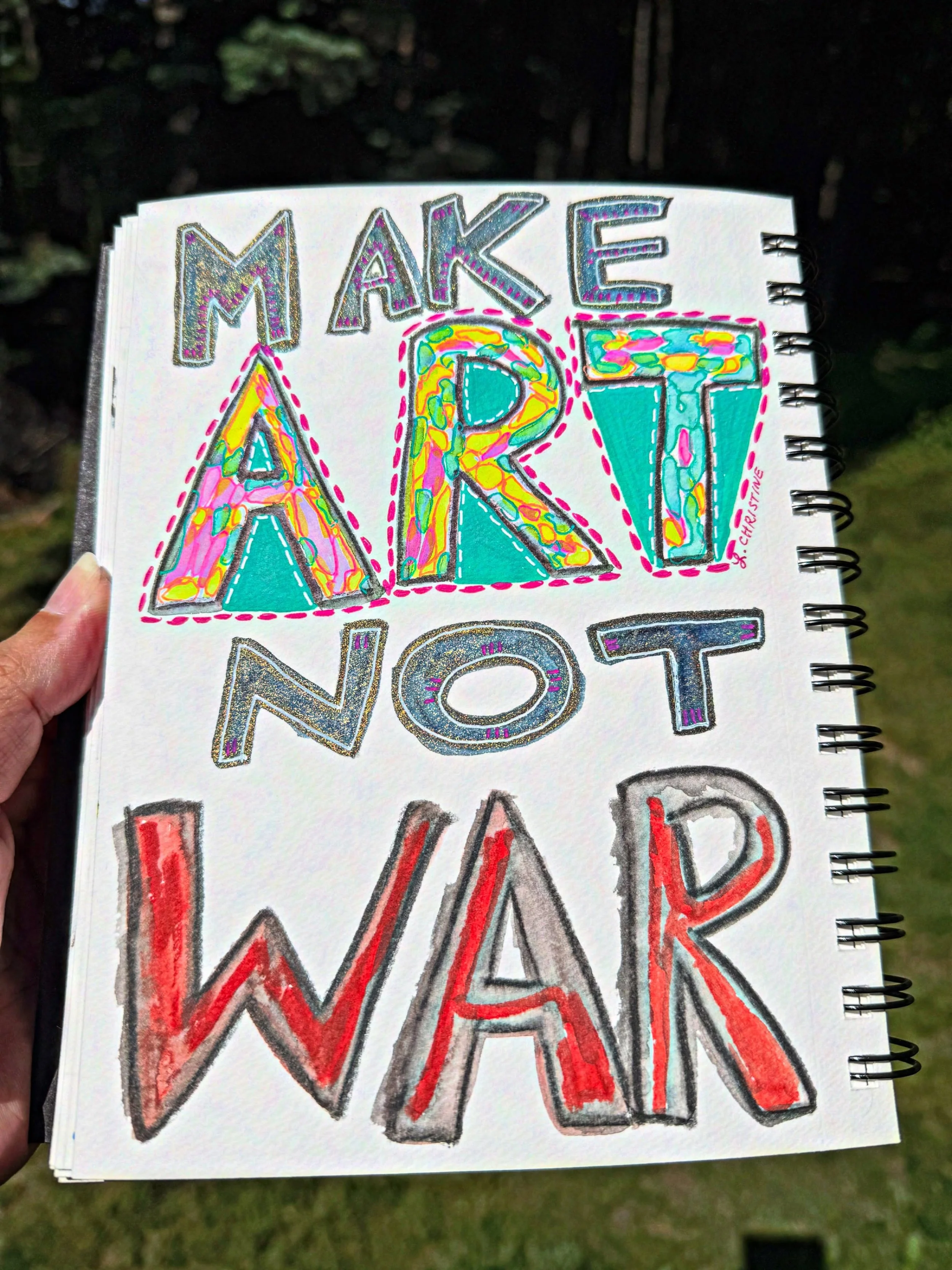 Make ART. Not war. 

👩&zwj;🎨 @lchristineart