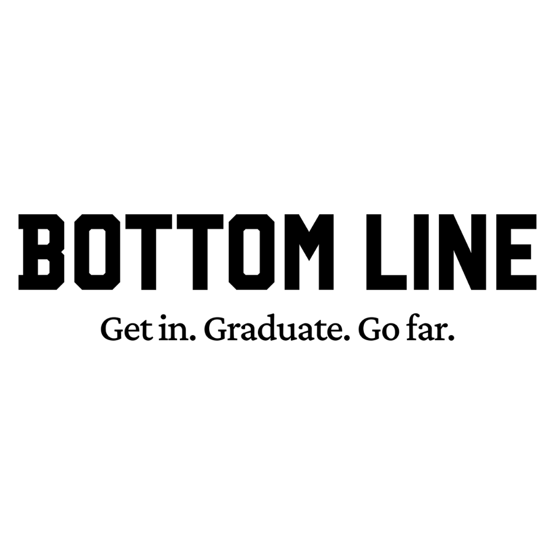Bottom Line logo in black text